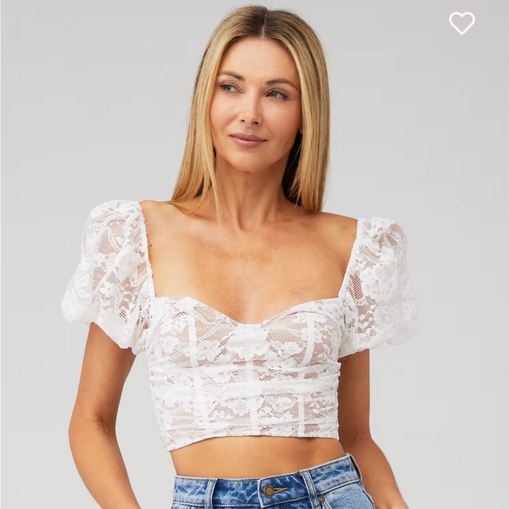For Love and Lemons Rosalie Crop Top Corset Top
